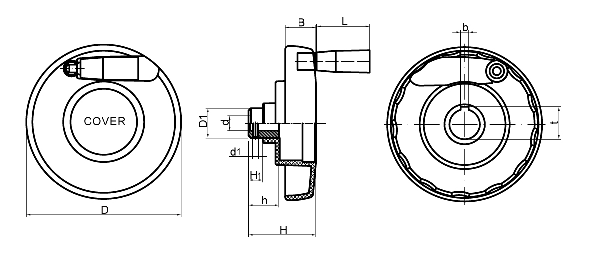 SK7328 Handwheels with cover SK7328C Handwheels with cover(pic1)